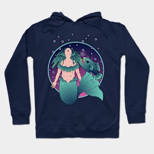 Mermaid and Angler Hoodie